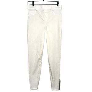Spanx Women’s Sara Blakely Straight Leg Skinny Jeans White/Gray Size XL